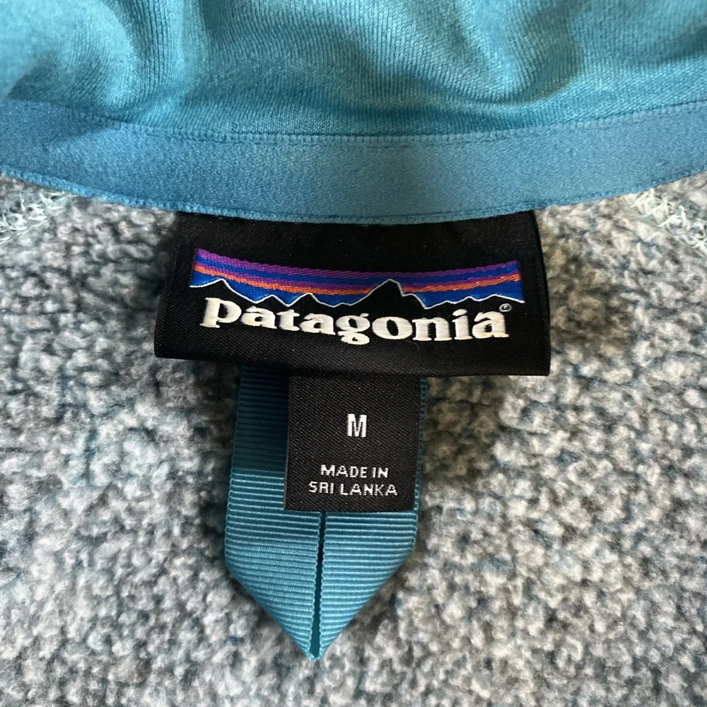 Patagonia Better Sweater Women's Medium Gray Blue Full-Zip Jacket Zipped Pockets
